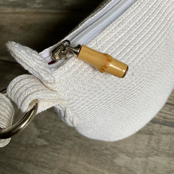 Talbots White Jute Handbag - Picture 8 of 13